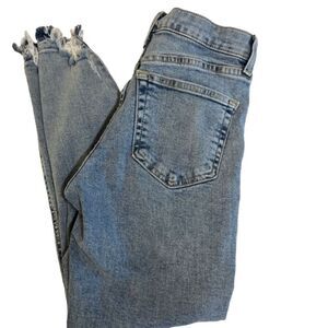 TopShop Women's Jamie Petite Skinny Jeans Raw Leg Size 24